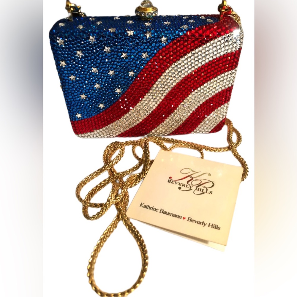 Kathrine Baumann Collectibles Evening Bag Small US Flag